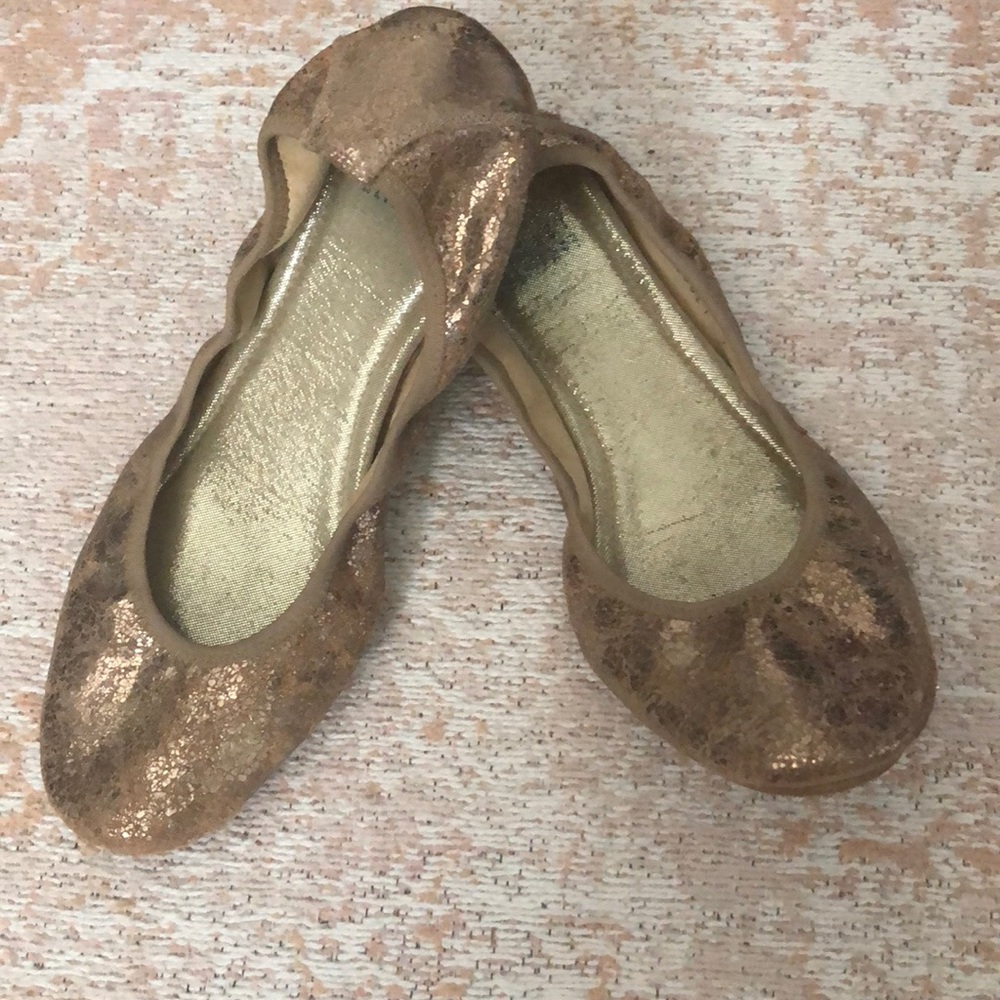 Stuart Weitzman Rose Gold ballet flats